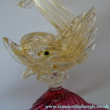 Load image into Gallery viewer, Vintage 1950s 1960s Seguso Salviati Dolphin Glass Candlestick
