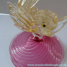 Load image into Gallery viewer, Vintage 1950s 1960s Seguso Salviati Dolphin Glass Candlestick
