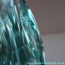 Load image into Gallery viewer, Vintage LENS or BULLET Vase (No. 914). Geometric Czech Art Glass by Rosice Glassworks, Sklo
