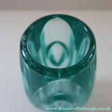 Load image into Gallery viewer, Vintage LENS or BULLET Vase (No. 914). Geometric Czech Art Glass by Rosice Glassworks, Sklo
