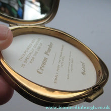 Load image into Gallery viewer, Vintage Mascot Powder Compact with Printed Dogstooth Pattern
