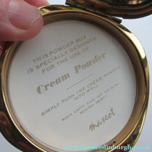 Load image into Gallery viewer, Vintage Mascot Powder Compact with Printed Dogstooth Pattern
