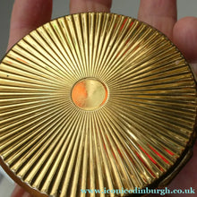 Load image into Gallery viewer, Vintage 1950s British POWDER COMPACT with Floral Design. Probably by MELISSA
