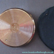 Load image into Gallery viewer, 1950s Melissa Powder Compact with Pink Lilies Flowers
