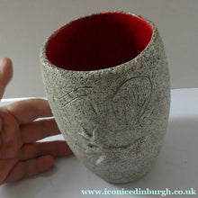 Load image into Gallery viewer, 1950s European Art Pottery Vase with Cave Art Design Francis Triay

