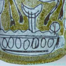 Load image into Gallery viewer, 1950s Mid-Century Italian Sgraffito Ceramic Dishes. Pair with Bull and Horse, Probably by FRATELLI FANCIULLACCI
