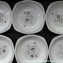 Load image into Gallery viewer, 1950s MIDWINTER Larger Bowls. Set of SIX. Collectable FANTASY Pattern. Designed by Jessie Tait in 1953
