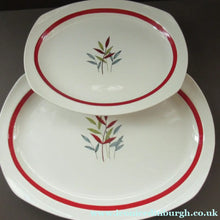 Load image into Gallery viewer, 1950s MIDWINTER Pair of Large Serving Platters. Collectable HAWAII PATTERN

