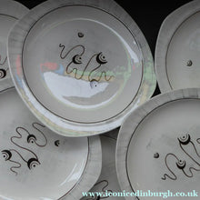 Load image into Gallery viewer, 1950s MIDWINTER Set of SIX Dessert Plates. Collectable FANTASY Pattern. Designed by Jessie Tait in 1953
