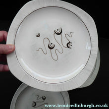 Load image into Gallery viewer, 1950s MIDWINTER Set of SIX Dessert Plates. Collectable FANTASY Pattern. Designed by Jessie Tait in 1953
