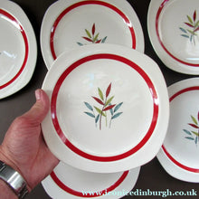 Load image into Gallery viewer, 1950s MIDWINTER Set of SIX Dessert Plates. Collectable HAWAII PATTERN. 8 1/2 inches - British Ceramics
