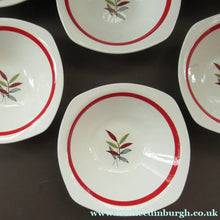 Load image into Gallery viewer, 1950s MIDWINTER Set of SIX Pudding Bowls. Collectable HAWAII PATTERN

