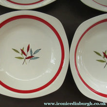Load image into Gallery viewer, 1950s MIDWINTER Set of SIX Shallow Dessert Bowls. Collectable HAWAII PATTERN
