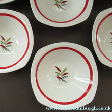 Load image into Gallery viewer, 1950s MIDWINTER Set of SIX Shallow Dessert Bowls. Collectable HAWAII PATTERN
