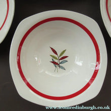 Load image into Gallery viewer, 1950s MIDWINTER Set of SIX Shallow Dessert Bowls. Collectable HAWAII PATTERN
