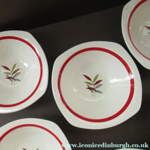Load image into Gallery viewer, 1950s MIDWINTER Set of SIX Shallow Dessert Bowls. Collectable HAWAII PATTERN

