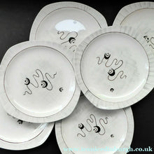 Load image into Gallery viewer, 1950s MIDWINTER Set of SIX Side Plates. Collectable FANTASY Pattern. Designed by Jessie Tait in 1953
