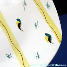 Load image into Gallery viewer, 1950s MIDWINTER Square Serving Plate or Platter. Collectable FIESTA PATTERN. Designed by Jessie Tait in 1953
