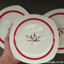 Load image into Gallery viewer, 1950s MIDWINTER Three Side Plates. Collectable HAWAII PATTERN. 7 1/2 inches
