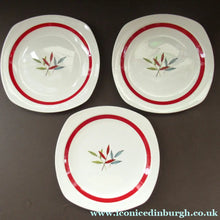 Load image into Gallery viewer, 1950s MIDWINTER Three Side Plates. Collectable HAWAII PATTERN. 7 1/2 inches
