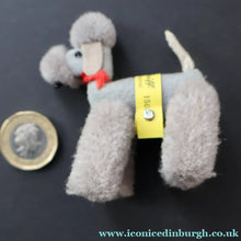 Load image into Gallery viewer, 1950s Miniature Steiff Grey Poodle. Original Steiff Label &amp; Button. 7 cm - Vintage Teddy Bear

