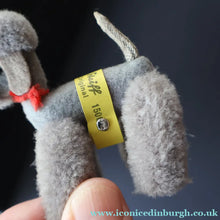 Load image into Gallery viewer, 1950s Miniature Steiff Grey Poodle. Original Steiff Label &amp; Button. 7 cm - Vintage Teddy Bear
