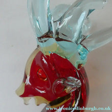 Load image into Gallery viewer, 1950s Murano Sommerso Glass Reindeer / Deer in Red, Yellow and Blue. 10 1/2 inches
