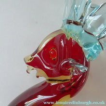 Load image into Gallery viewer, 1950s Murano Sommerso Glass Reindeer / Deer in Red, Yellow and Blue. 10 1/2 inches
