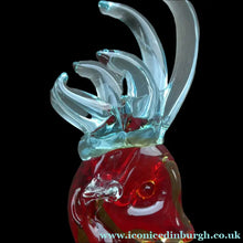 Load image into Gallery viewer, 1950s Murano Sommerso Glass Reindeer / Deer in Red, Yellow and Blue. 10 1/2 inches
