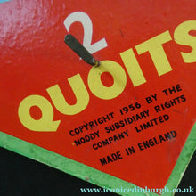 Load image into Gallery viewer, 1950s Chad Valley Quoits Game and Giant Tiddley Winks Enid Blyton Games
