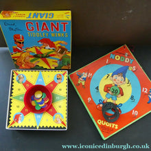 Load image into Gallery viewer, 1950s Chad Valley Quoits Game and Giant Tiddley Winks Enid Blyton Games
