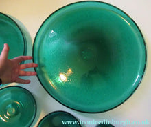 Load image into Gallery viewer, 19 inches. Massive 1950s Hadeland Glass Platter Greenland Series
