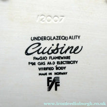 Load image into Gallery viewer, 1950s NORWEGIAN Figgjo Flint Oblong Serving Dish. Vegetables Design from Cuisine Range
