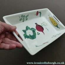 Load image into Gallery viewer, 1950s NORWEGIAN Figgjo Flint Oblong Serving Dish. Vegetables Design from Cuisine Range
