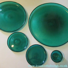 Load image into Gallery viewer, 1950s Norwegian Glass Large Hadeland Greenland Series Shallow Bowl 13 1/4 inches
