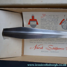 Load image into Gallery viewer, Vintage 1950s NORWEGIAN Norstaal INKA Brushed Stainless Steel Cutlery. Cake Slice
