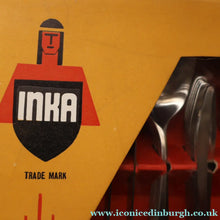 Load image into Gallery viewer, Vintage 1950s NORWEGIAN Norstaal INKA Brushed Stainless Steel Cutlery. DINING SET of 36 Pieces
