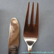 Load image into Gallery viewer, Vintage 1950s NORWEGIAN Norstaal INKA Brushed Stainless Steel Cutlery. DINING SET of 36 Pieces
