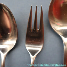 Load image into Gallery viewer, Vintage 1950s NORWEGIAN Norstaal INKA Brushed Stainless Steel Cutlery. DINING SET of 36 Pieces
