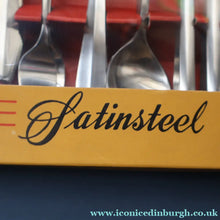 Load image into Gallery viewer, Vintage 1950s NORWEGIAN Norstaal INKA Brushed Stainless Steel Cutlery. DINING SET of 36 Pieces
