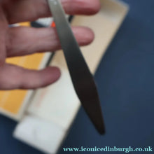 Load image into Gallery viewer, Vintage 1950s NORWEGIAN Norstaal INKA Brushed Stainless Steel Cutlery. POTATO SPOON (Server)
