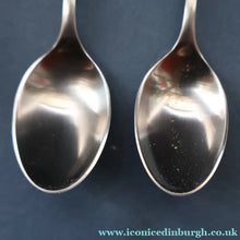 Load image into Gallery viewer, Vintage 1950s NORWEGIAN Norstaal INKA Brushed Stainless Steel Cutlery. 6 Espresso Spoons
