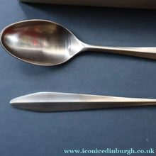 Load image into Gallery viewer, Vintage 1950s NORWEGIAN Norstaal INKA Brushed Stainless Steel Cutlery. 6 Teaspoons
