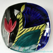 Load image into Gallery viewer, 1950s Stavangerflint Plate with Zebra and Tulip by Inger Waage
