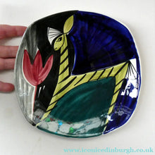 Load image into Gallery viewer, 1950s Stavangerflint Plate with Zebra and Tulip by Inger Waage

