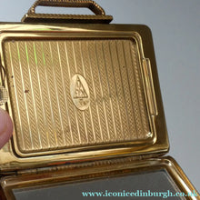 Load image into Gallery viewer, Pretty 1950s Novelty KIGU Vintage Powder Compact in the Shape of a Handbag or Wee Case. PRISTINE
