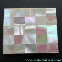 Load image into Gallery viewer, Vintage 1950s Oblong Powder Compact with Mother of Pearl Lid
