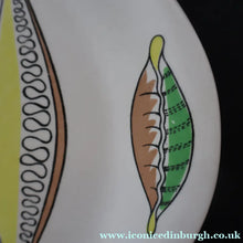 Load image into Gallery viewer, 1960s Old Foley Pottery Serving Plate. Stylised Vegetabie Pattern on Eggshell Glaze - British Ceramics
