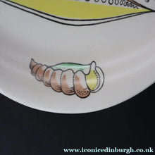 Load image into Gallery viewer, 1960s Old Foley Pottery Serving Plate. Stylised Vegetabie Pattern on Eggshell Glaze - British Ceramics
