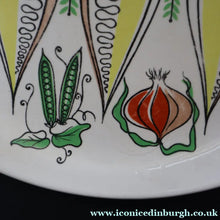 Load image into Gallery viewer, 1960s Old Foley Pottery Serving Plate. Stylised Vegetabie Pattern on Eggshell Glaze - British Ceramics
